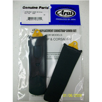 Arai XD-3/VX PRO-4 Chin Strap Cover Set - Cool Grey