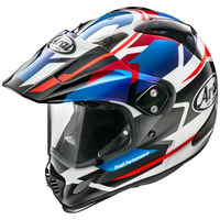 Arai XD-4 Depart Blue White Red Helmet - Red - Medium - Adult 