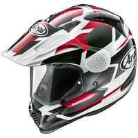 Arai XD-4 Depart Black White Red Helmet - Red - Small - Adult 