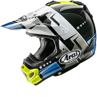 Arai VX-Pro 4 Combat Helmet - Black/Blue/Yellow