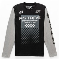 Alpinestars Tachen Long Sleeve Tee - Black/Heather Grey