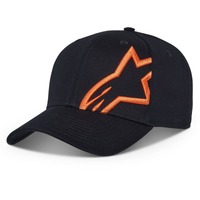 Alpinestars Corp Snap 2 Hat - Black/Warm Red - OS