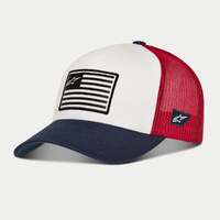 Alpinestars Flag Snapback Hat - White/Navy/Red - OS