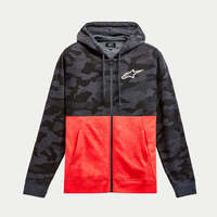 Alpinestars Camo Block Hoodie - Grey/Red