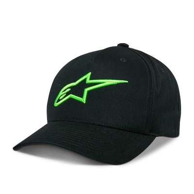 Alpinestars Ageless Snapback Hat - Black/Green - OS