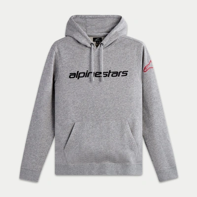 Alpinestars Linear Wordmark V3 Hoodie - Grey/Red
