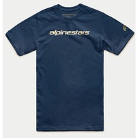 Alpinestars Linear Wordmark Tee - Navy/Stone