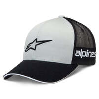 Alpinestars Back Straight Hat - Silver/Black - OS