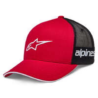 Alpinestars Back Straight Hat - Red/Black - OS