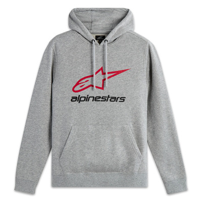 Alpinestars Always 2.0 Hoodie - Grey Heather/Red