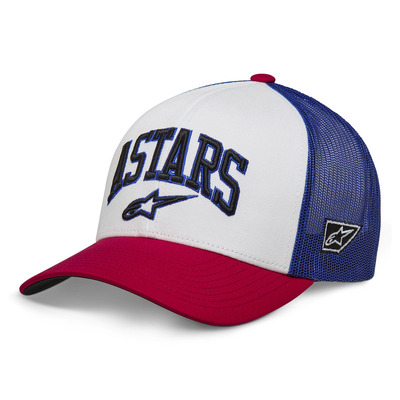 Alpinestars Dunker Trucker Hat - White/Red/Blue - OS
