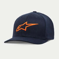 Alpinestars Ageless Curve Hat - Navy/Orange