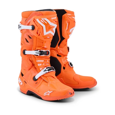 Alpinestars 2026 Tech 10 Vented MX Boot - Fluro Orange/Black/White