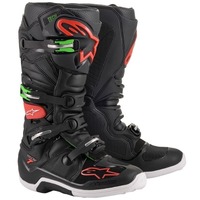 Alpinestars Tech 7 Boots - Black/Red/Green