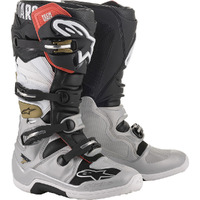 Alpinestars Tech 7 Boots - Black/Silver/White/Gold