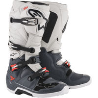 Alpinestars Tech 7 Boots - Light Grey/Dark Drey/Red