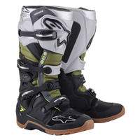 Alpinestars Tech 7 Enduro Boot - Black/Silver/Military Green