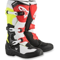 Alpinestars Tech 3 Boots - Black/White/Yellow/Red