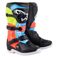 Alpinestars Tech 3S V2 Youth Boots - Black/Fluro Yellow/Fluro Red 