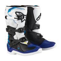 Alpinestars Tech 3S Youth Boot - White/Black/Enamel Blue