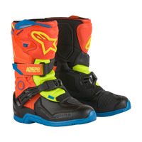 Alpinestars Tech 3S Kids Boot - Fluro Orange/Enamel Blue/Fluro Yellow