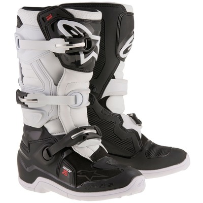 Alpinestars Youth Tech 7S Black White Boots