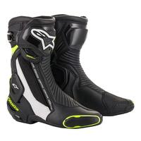 Alpinestars SMX Plus V2 Road Boots - Black/White/Yellow