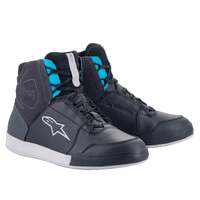 Alpinestars Womens Chrome Drystar&reg; Shoes - Black/Asphalt/Turquoise