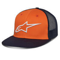 Alpinestars Corp Trucker Hat - Navy/Orange - OS