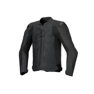 Alpinestars Dusk Airflow Leather Jacket - Black/Black