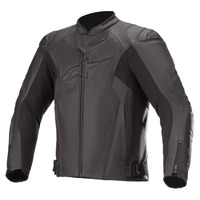 Alpinestars Faster V2 Air Leather Jacket - Black/Black