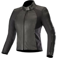 Alpinestars Womens Vika V2 Leather Jacket - Black/White