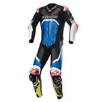 Alpinestars GP Tech V4 1 Pc Leather Suit - Black/Blue/Yellow