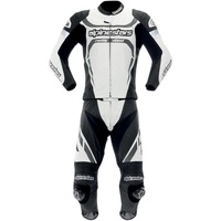 Alpinestars Motegi 2 Pce Leather Suit - White/Black