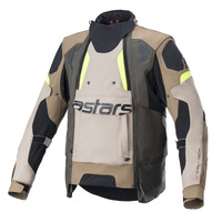 Alpinestars Halo Drystar Adv Jacket - Khaki/Sand/Fluro Yellow - S