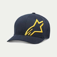 Alpinestars Corp Shift 2 Curved Bill FlexFit Hat - Navy/Gold