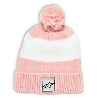 Alpinestars Womens Bobble Beanie - Pink/White - OS