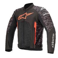 Alpinestars T-GP Plus R V3 Air Jacket - Black/Camo/Red Fluorescent