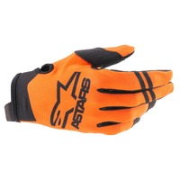 Alpinestars Youth Radar Orange Black Gloves