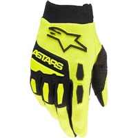 Alpinestars 2024 Youth Full Bore Gloves - Fluro Yellow/Black