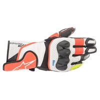 Alpinestars SP2 V3 White Black Yellow Red Gloves