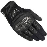 Alpinestars SMX-2 Air Carbon V2 Black Leather Gloves