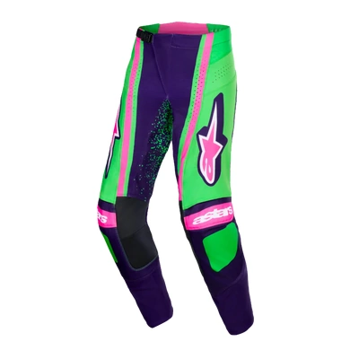 Alpinestars 2026 Techstar Nomur MX Pants - Deep Purple/Green/Fluro Pink