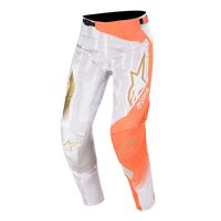 Alpinestars Techstar Factory White Orange and Gold Pants
