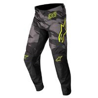 Alpinestars 2022 Racer Tactical Black Grey Camo Yellow Pants