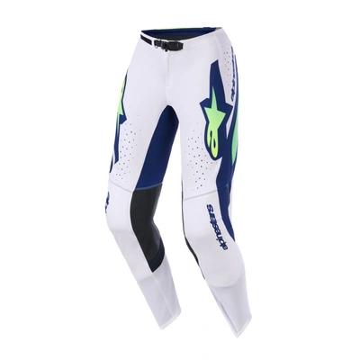 Alpinestars 2026 Supertech Vista Pants - Light Grey/Fluro Yellow/Blue - 28