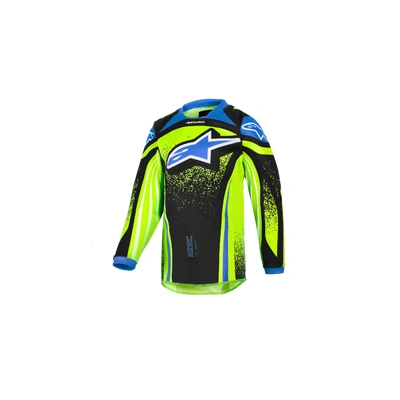 Alpinestars 2026 Kids Racer Nomur MX Jersey - Dark Navy/Fluro Yellow/UCLA Blue