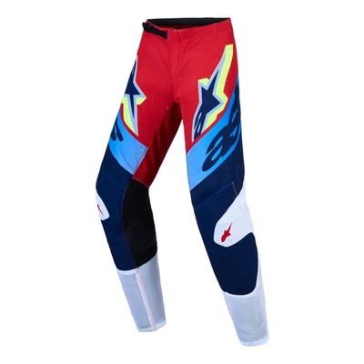 Alpinestars 2027 Supertech Dyna Youth Pants - Fire Red White Navy Blue