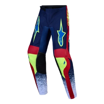 Alpinestars 2027 Fluid Drag Youth Pants - Blue Navy Fire Red White
