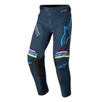 Alpinestars Youth Racer Braap Navy Aqua and Pink Pants